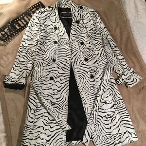 Wilson Leather Pelle Studio Leather Zebra Coat
